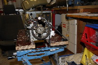 
<p>Nice tip for getting the bolt out the end of the cam shaft. Put the old timing belt around it, then loop the open end of the belt round the work mate. This locks it in place and allows the easy removal of the bolt!</p>