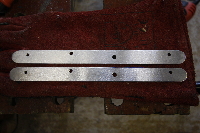Aluminium brackets cut & drilled.<br />
