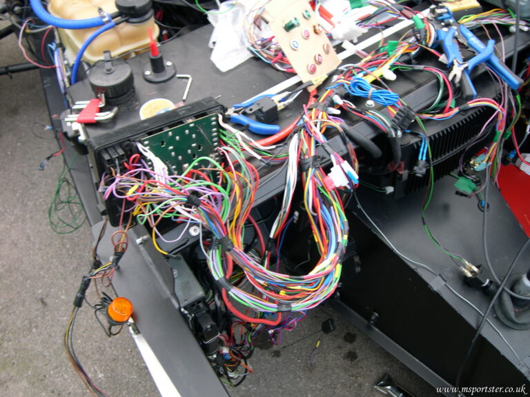 Wires, bodywork and parts