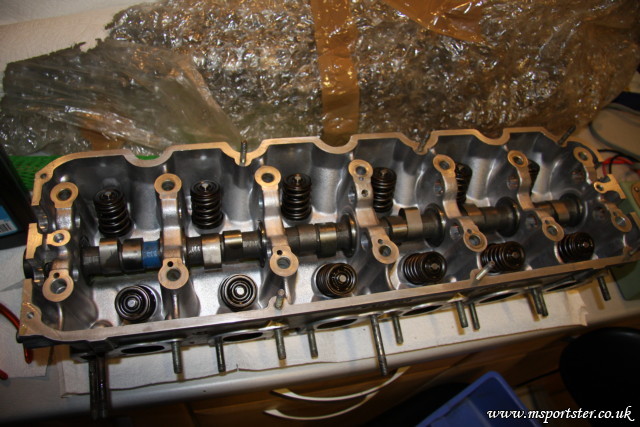 Camshaft in and head assembled